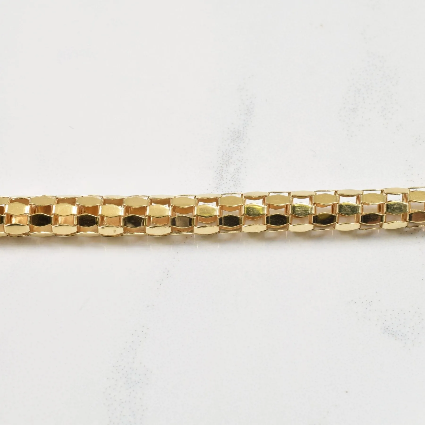 10k Hollow Frame Bracelet | 7.5" |