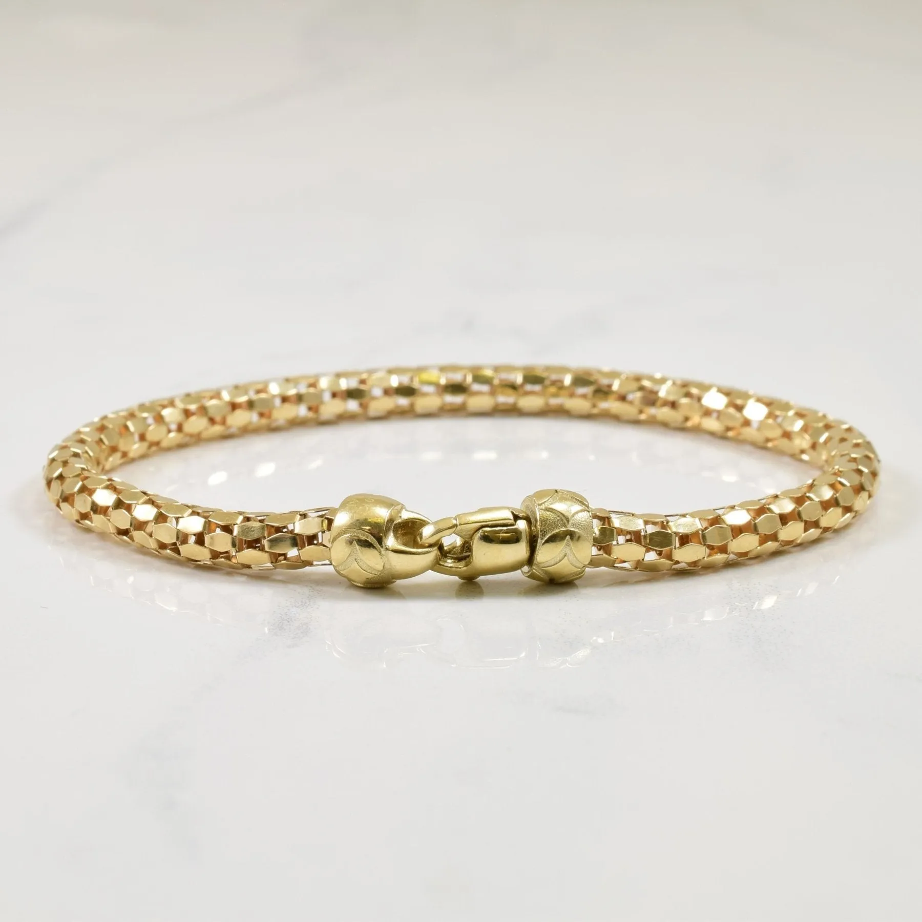 10k Hollow Frame Bracelet | 7.5" |