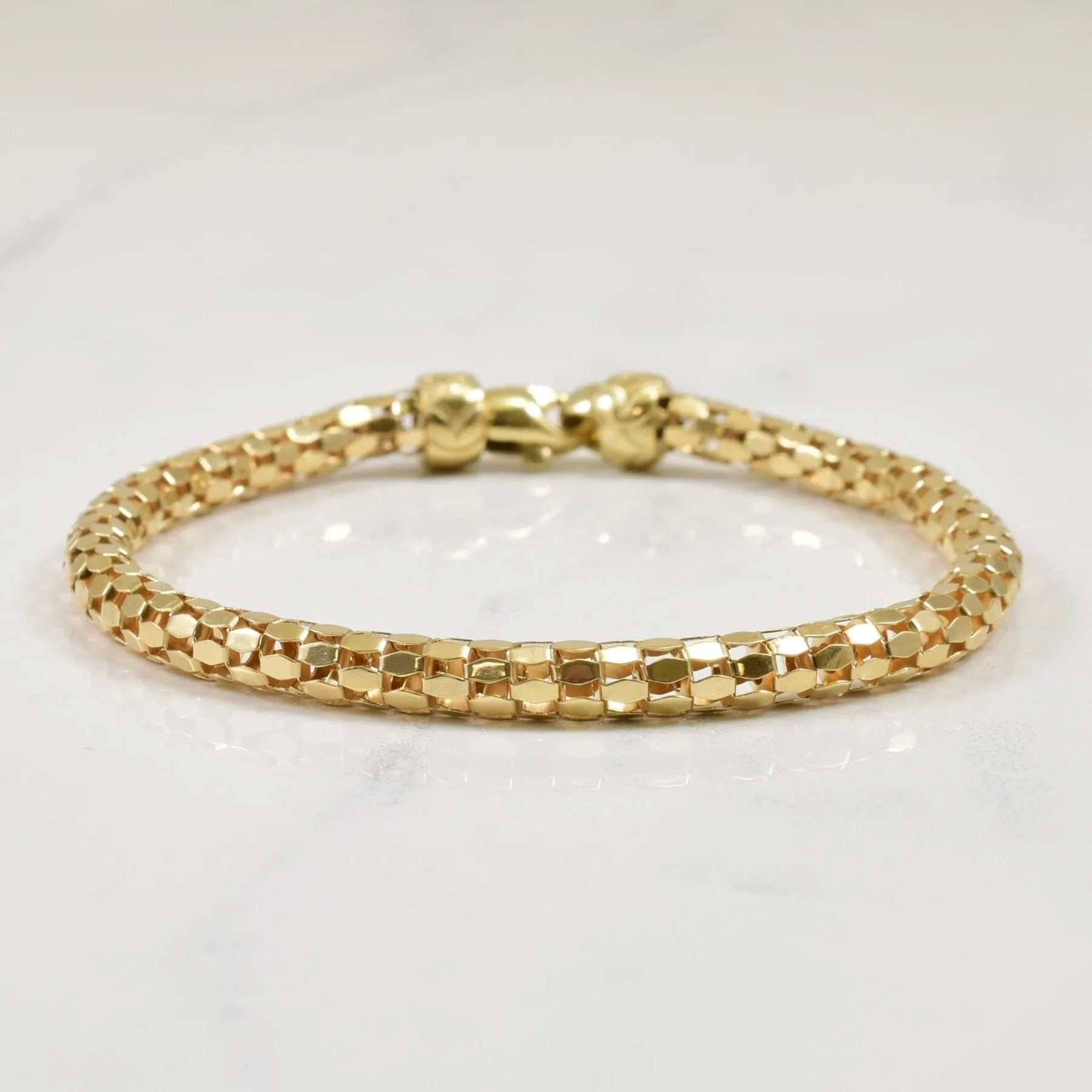 10k Hollow Frame Bracelet | 7.5" |