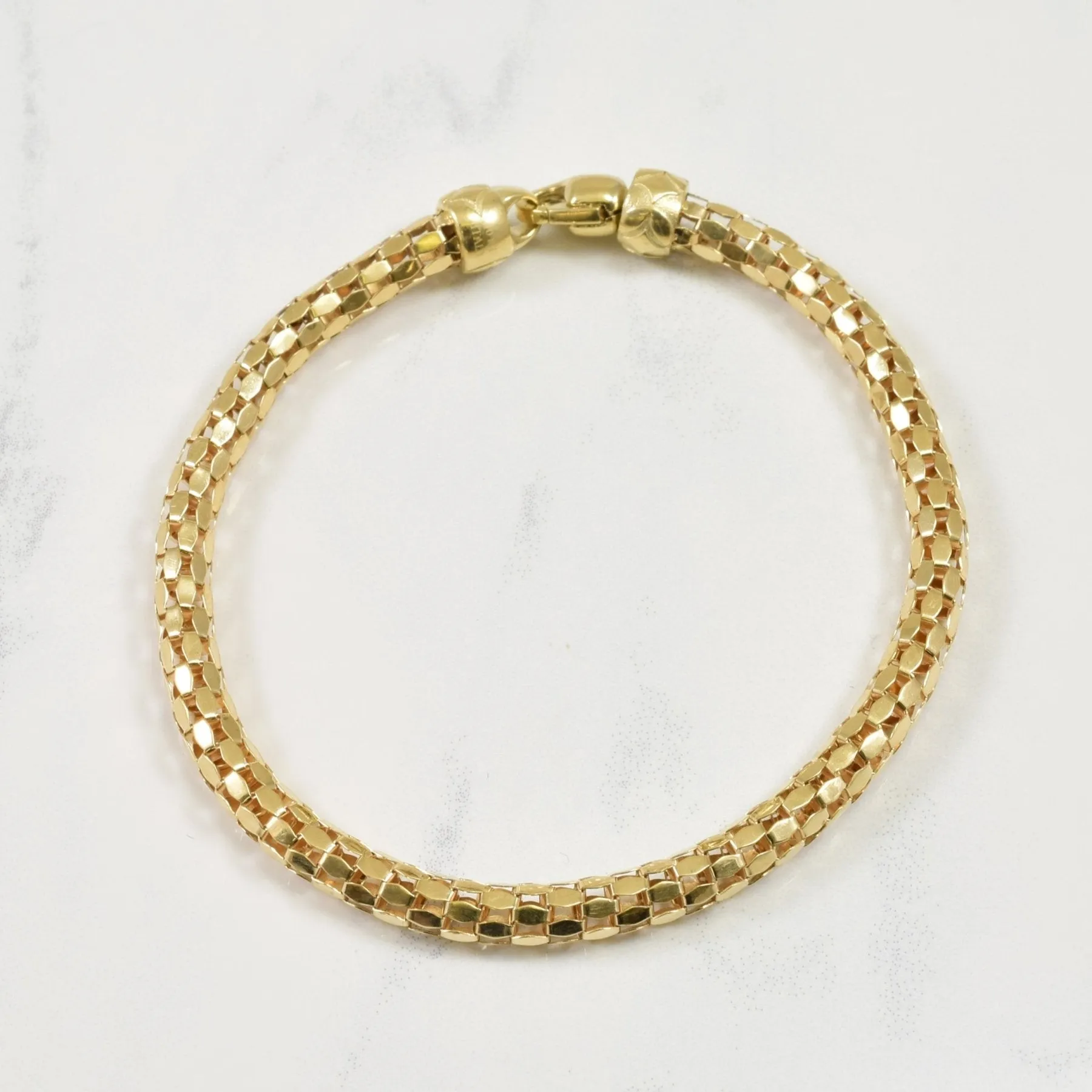 10k Hollow Frame Bracelet | 7.5" |