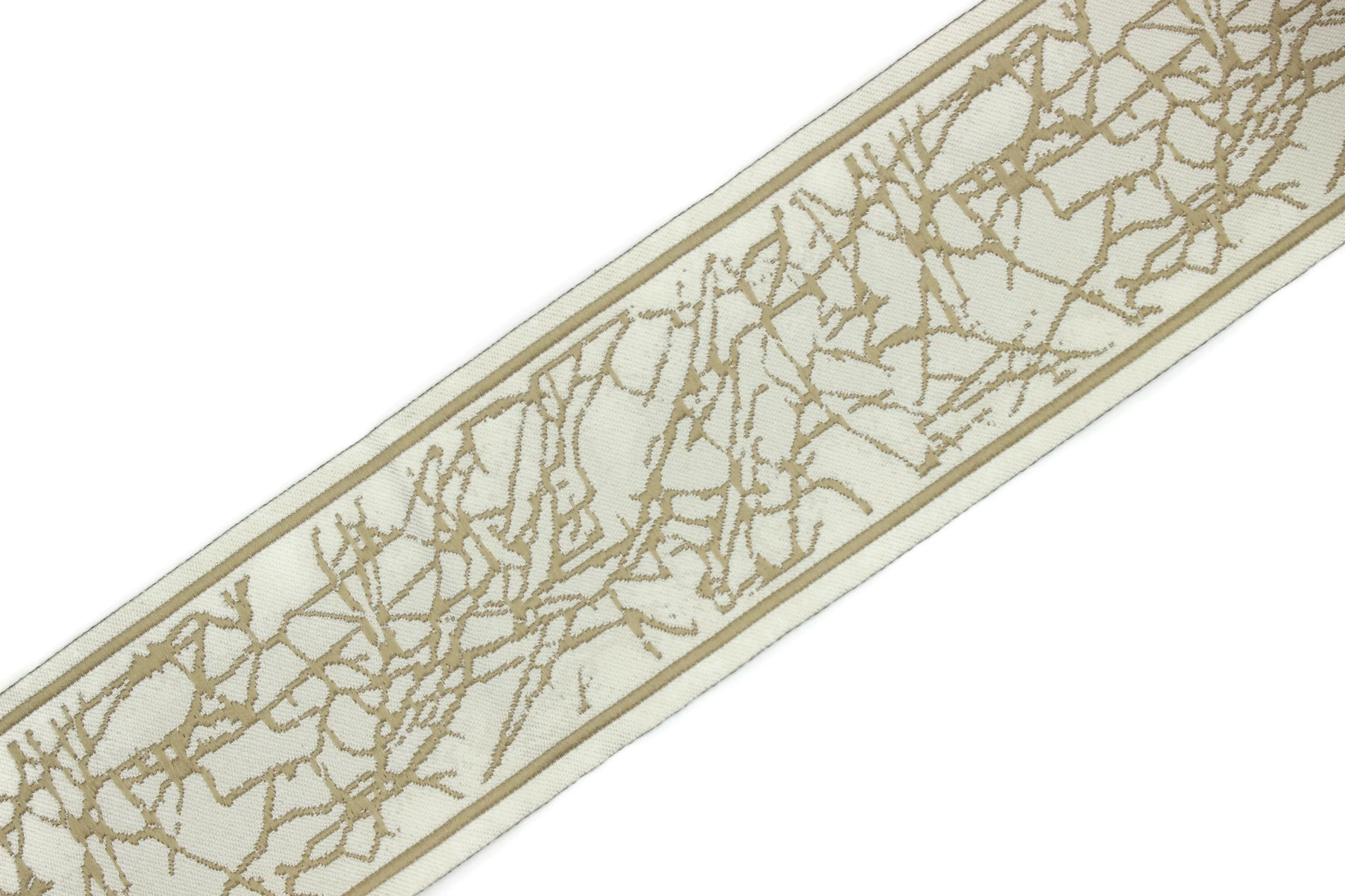2.75" Roots Embroidered Drapery Trims, 70mm Jacquard Trims, Sewing Trim, Curtain trims, Jacquard Ribbons, Drapery Banding 70031 C10