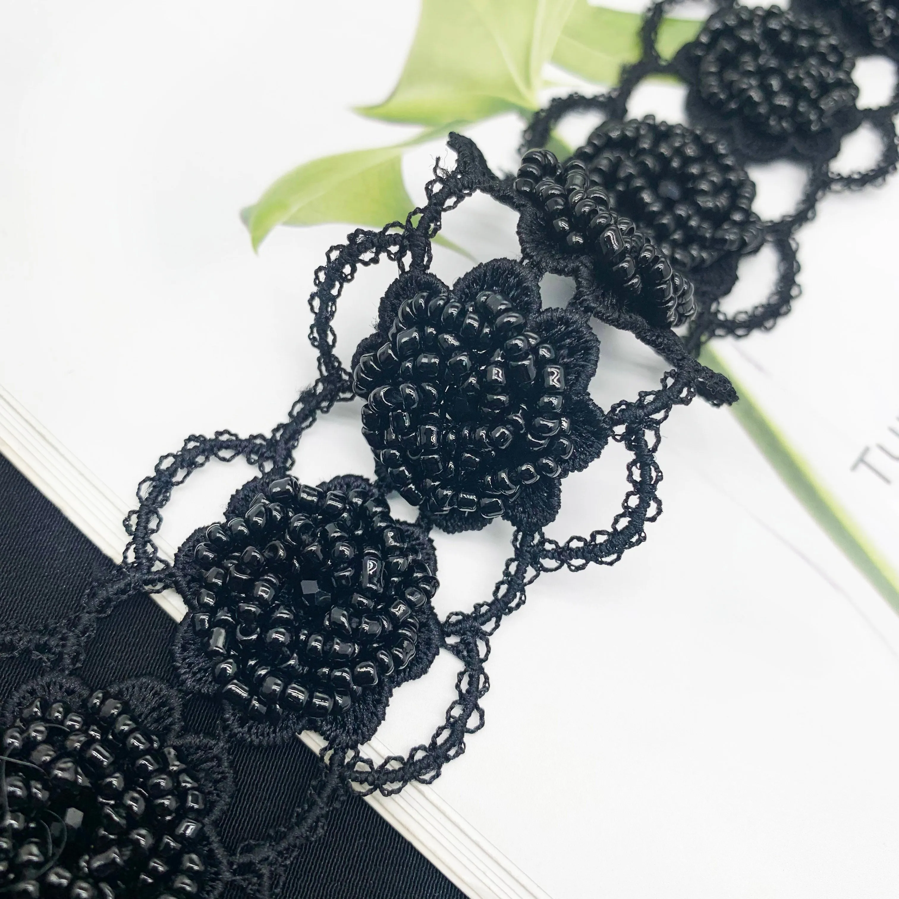 Beaded lace NFD11A413/NFD11A414