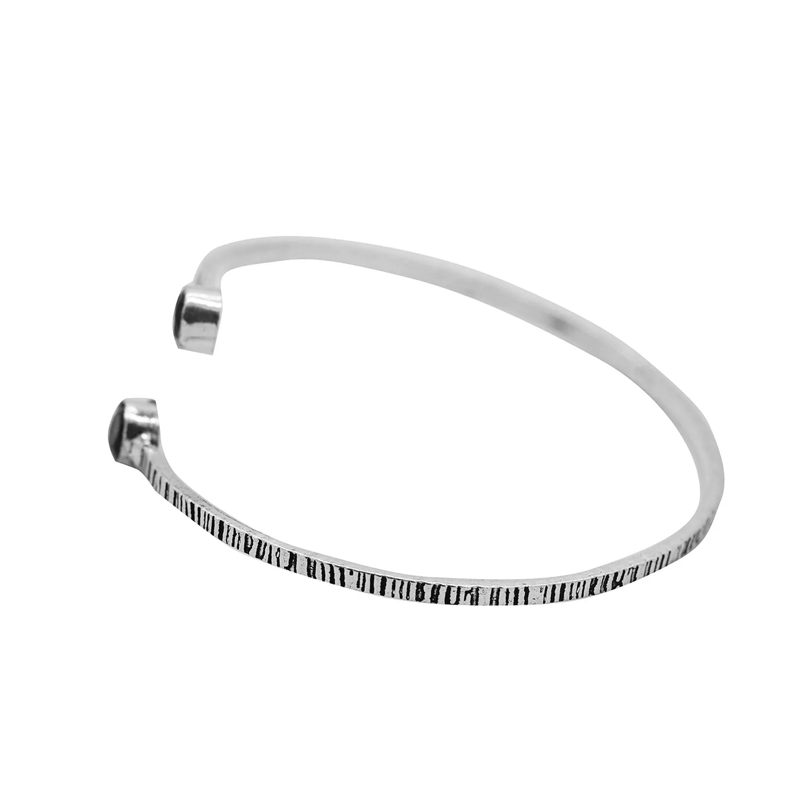 Bhamini Black Silver Oxidized Bracelet
