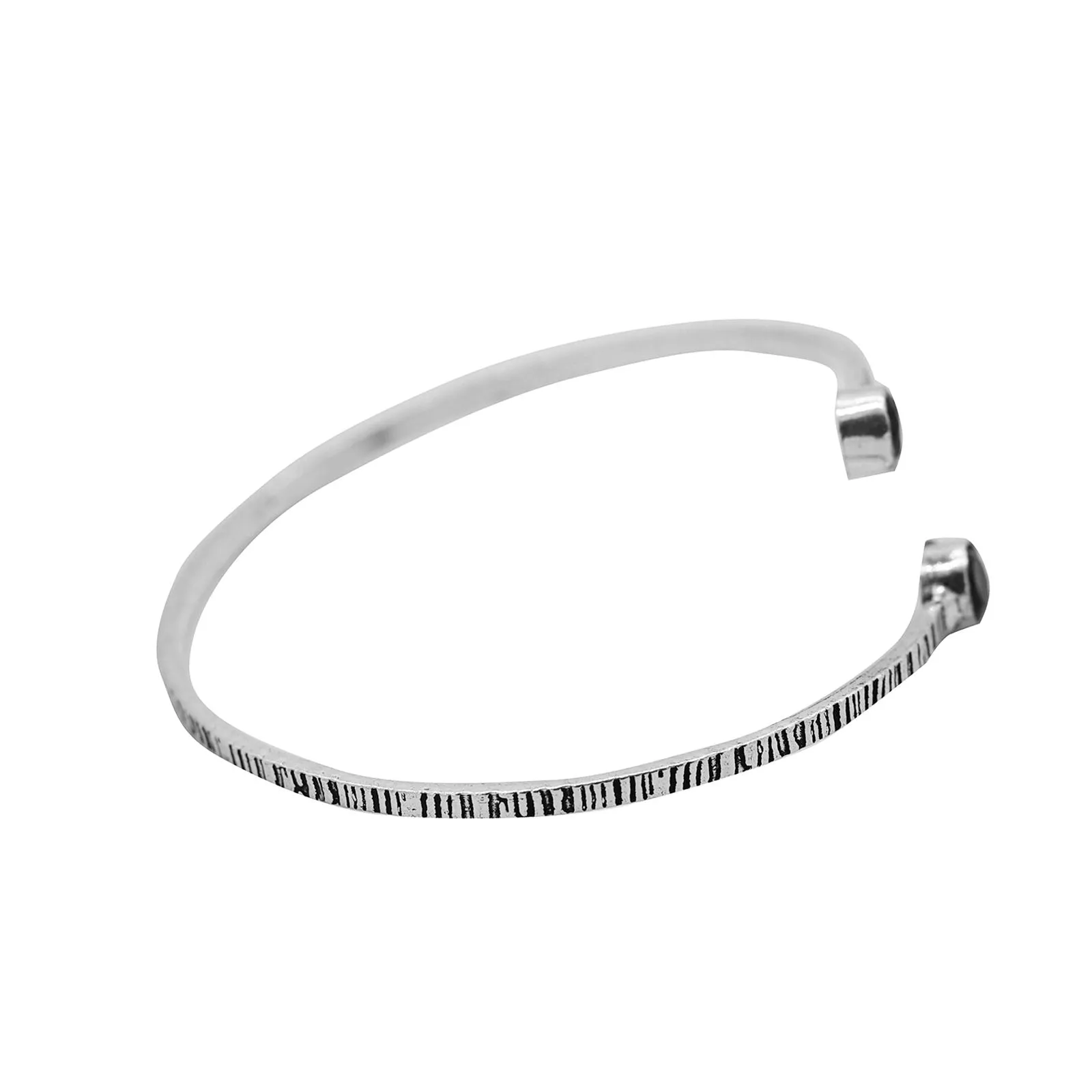 Bhamini Black Silver Oxidized Bracelet
