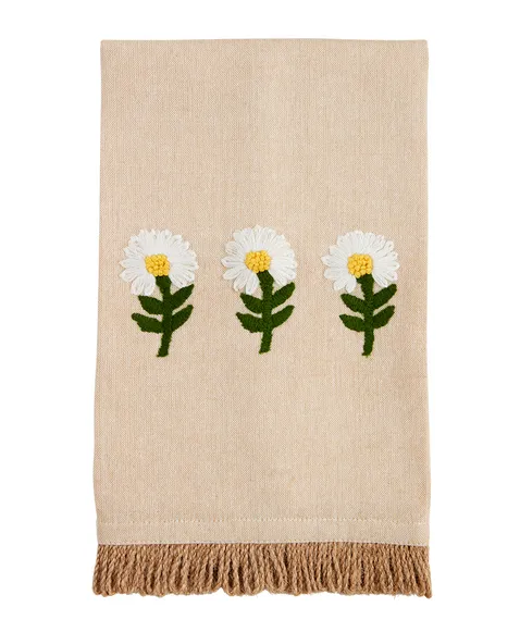 Floral Embroidery Towel