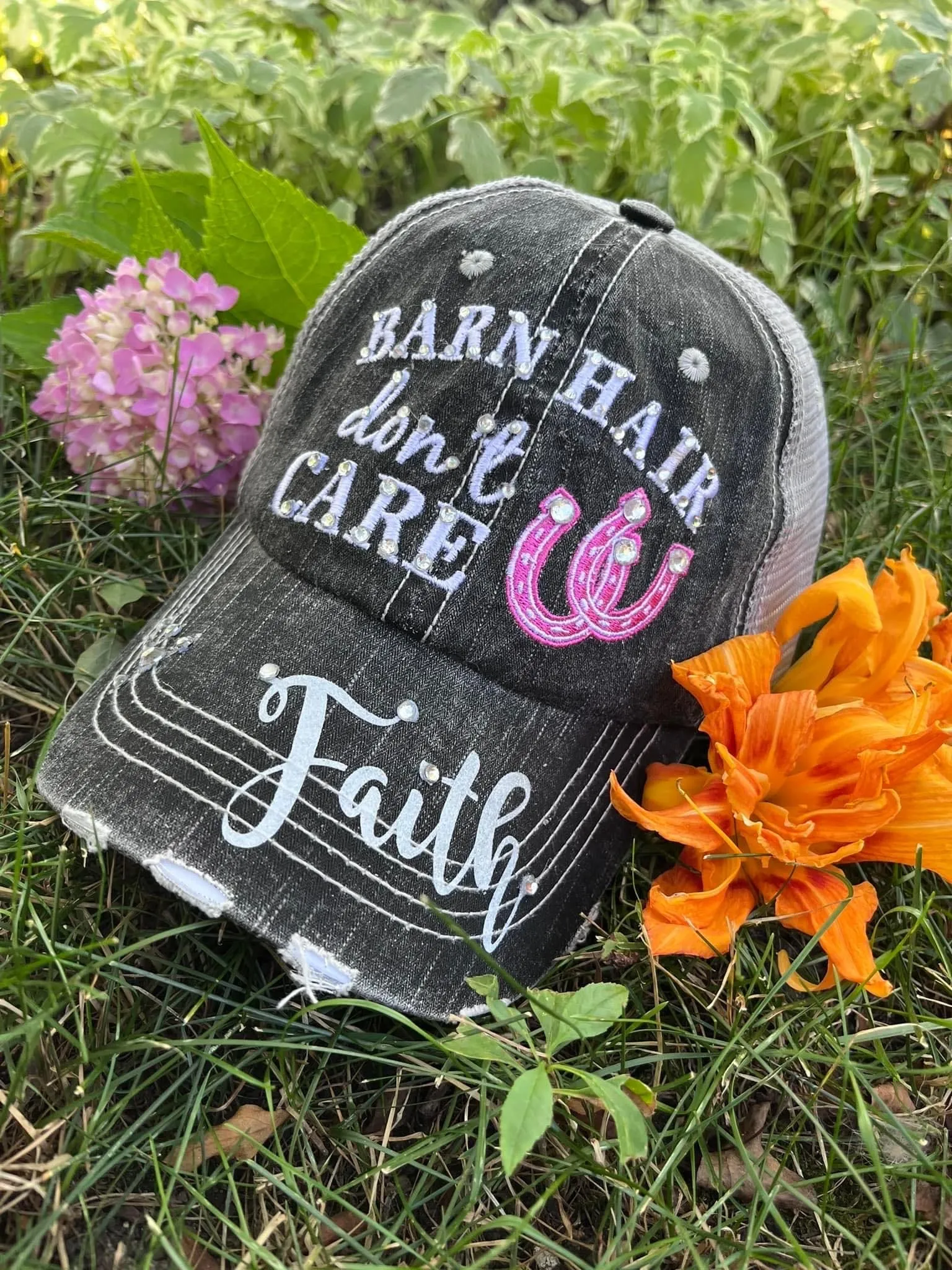 Hats Sports Boat Barn Racing Camping Lake Personalized Football mom hat Embroidered distressed womens trucker cap SHIPS in 2-3 days