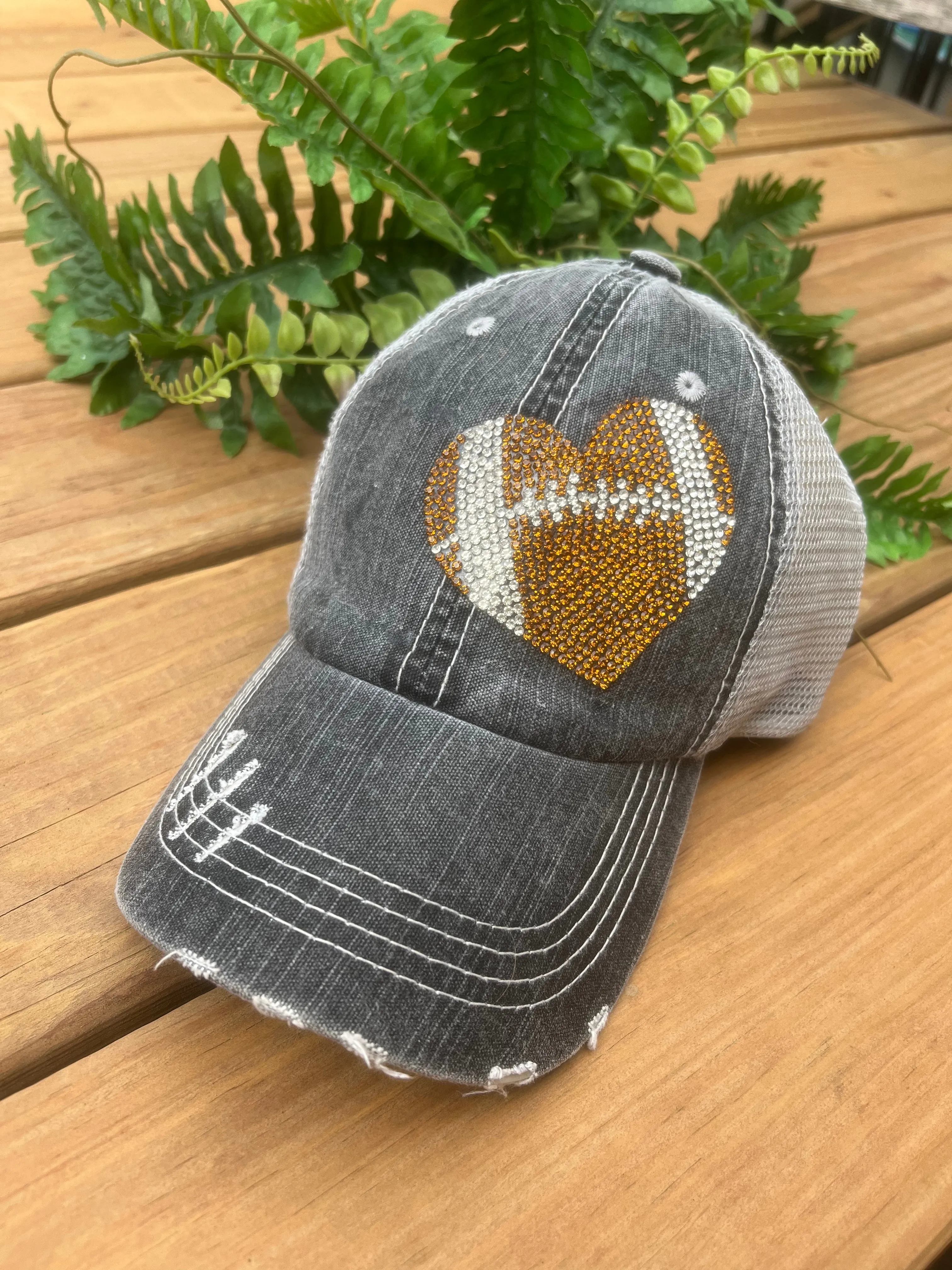 Hats Sports Boat Barn Racing Camping Lake Personalized Football mom hat Embroidered distressed womens trucker cap SHIPS in 2-3 days