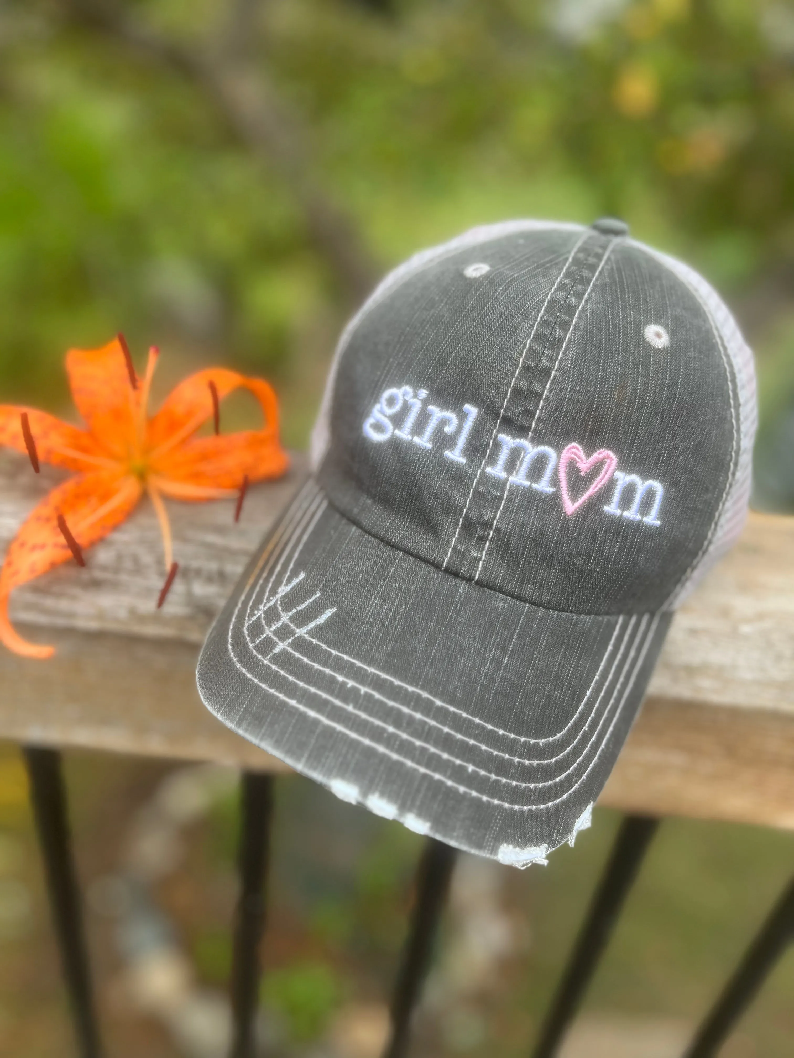 Hats Sports Boat Barn Racing Camping Lake Personalized Football mom hat Embroidered distressed womens trucker cap SHIPS in 2-3 days