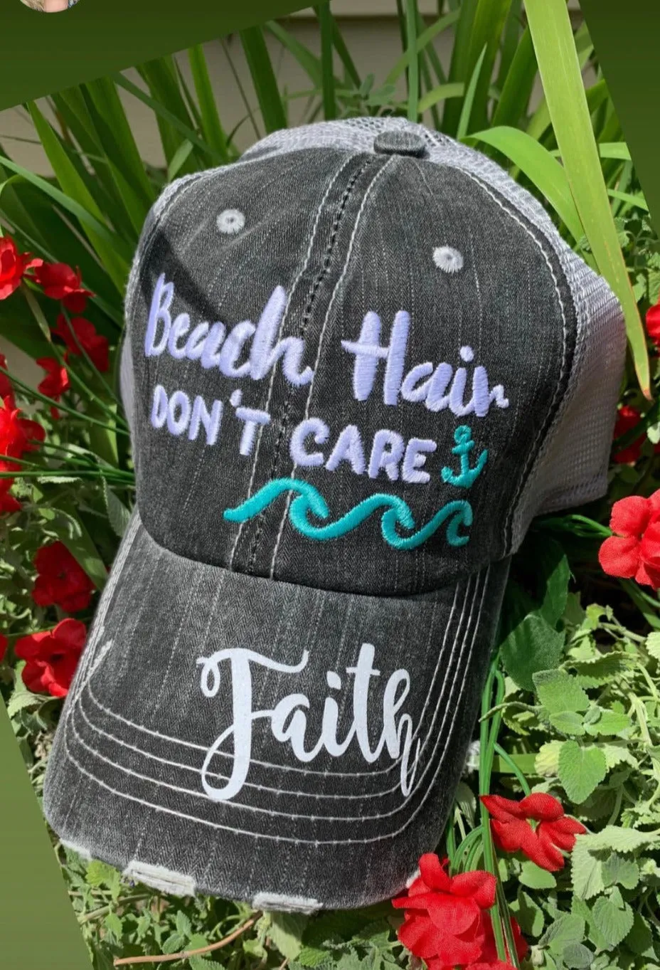Hats Sports Boat Barn Racing Camping Lake Personalized Football mom hat Embroidered distressed womens trucker cap SHIPS in 2-3 days