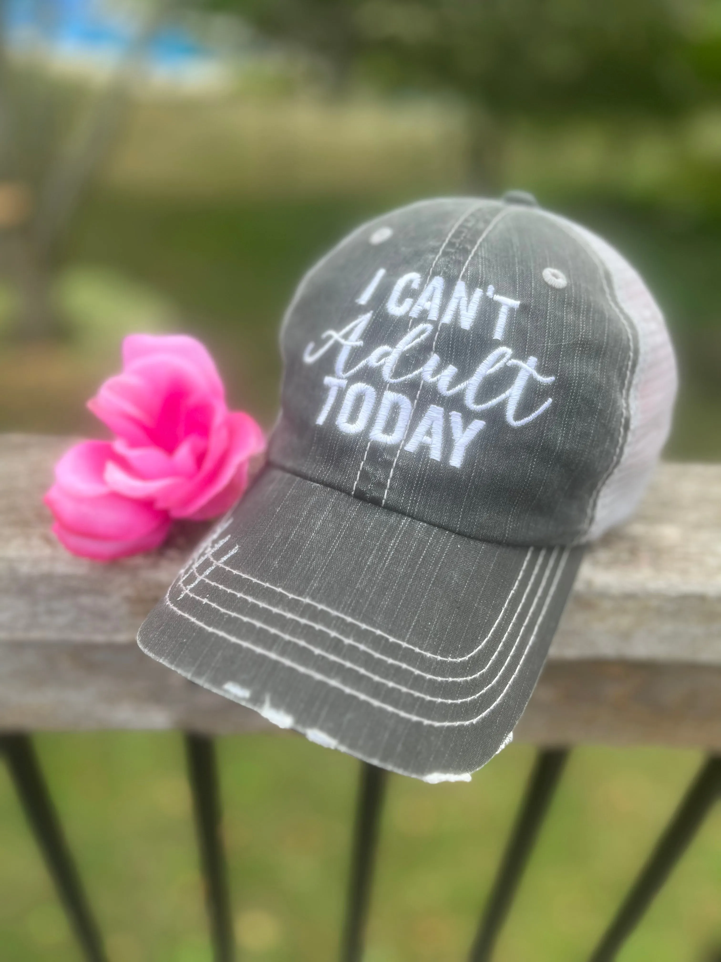 Hats Sports Boat Barn Racing Camping Lake Personalized Football mom hat Embroidered distressed womens trucker cap SHIPS in 2-3 days
