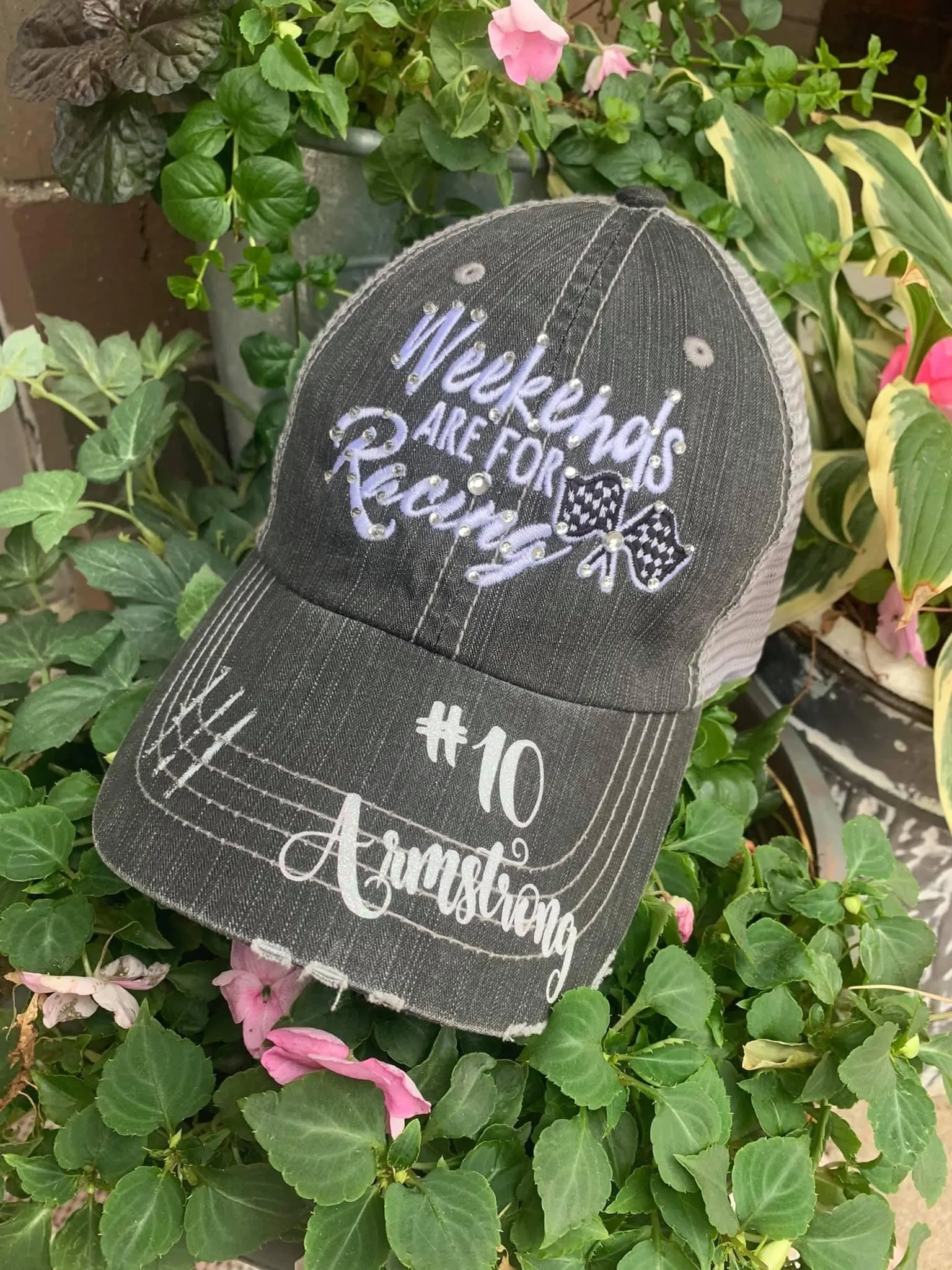 Hats Sports Boat Barn Racing Camping Lake Personalized Football mom hat Embroidered distressed womens trucker cap SHIPS in 2-3 days