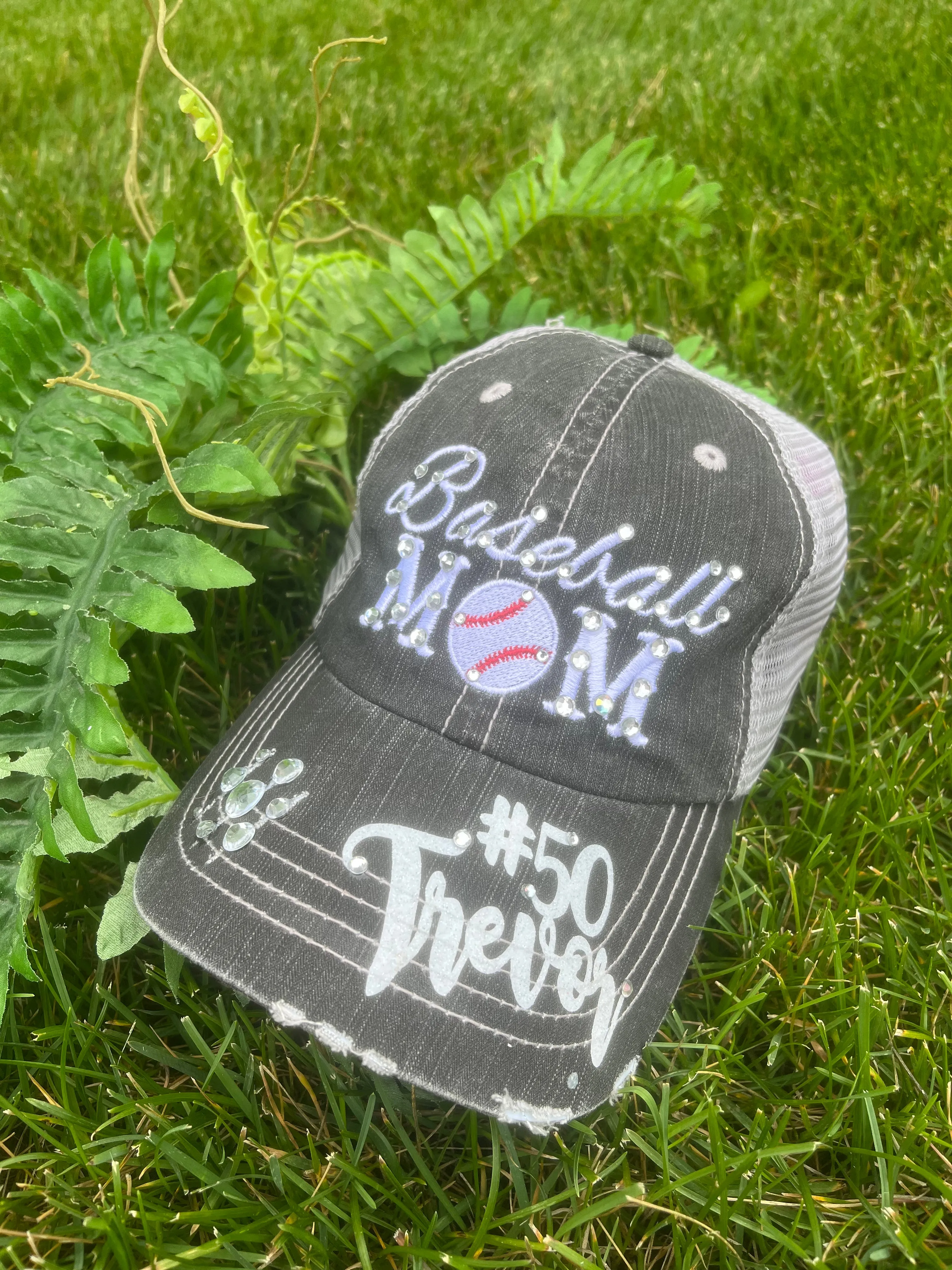 Hats Sports Boat Barn Racing Camping Lake Personalized Football mom hat Embroidered distressed womens trucker cap SHIPS in 2-3 days