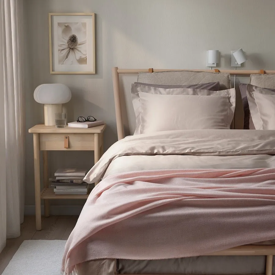 Ikea Luktjasmin bed linen set - 2 pieces, 150x200/50x60 cm, dark gray