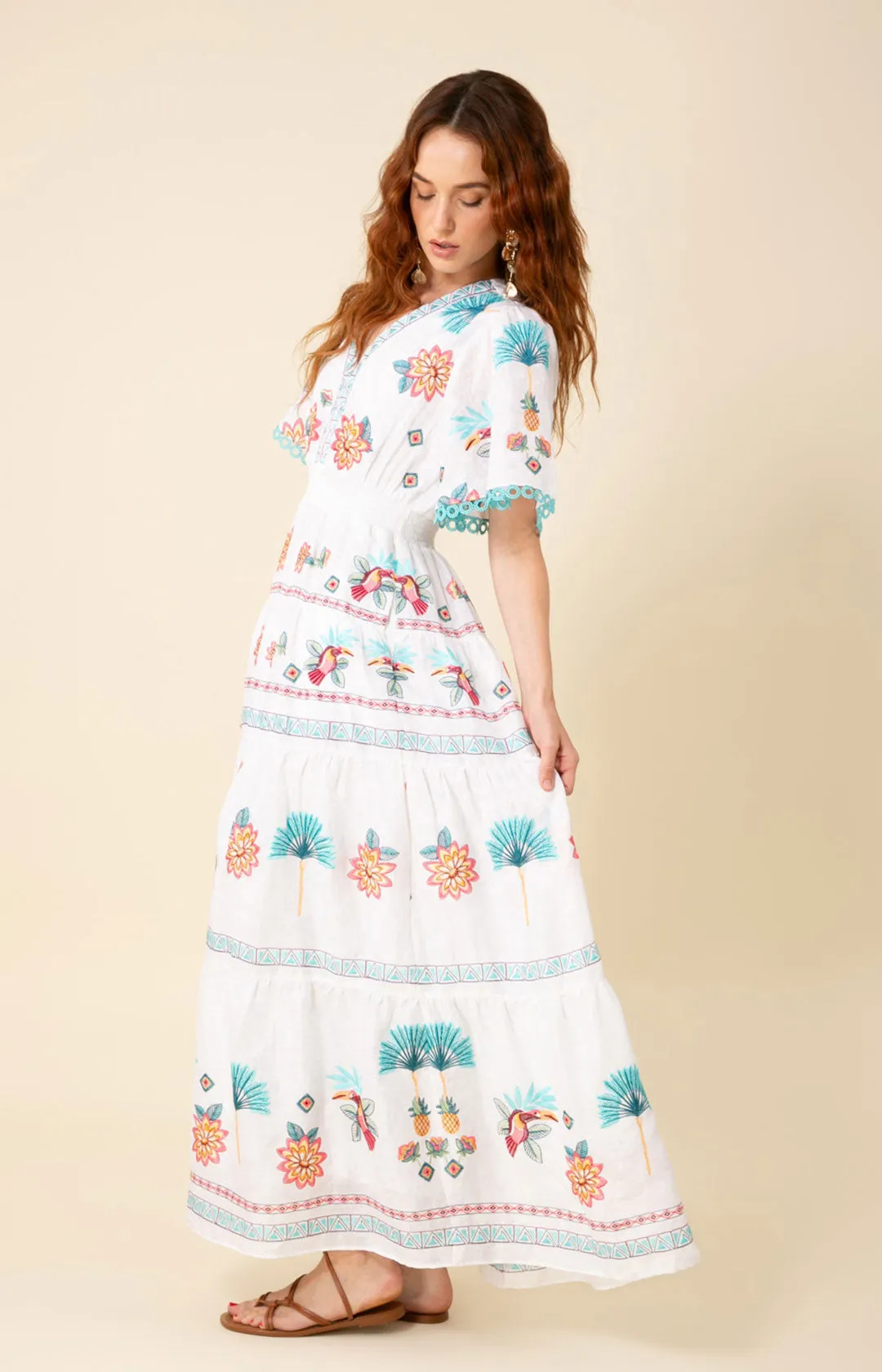 Journey Embroidered Maxi Dress