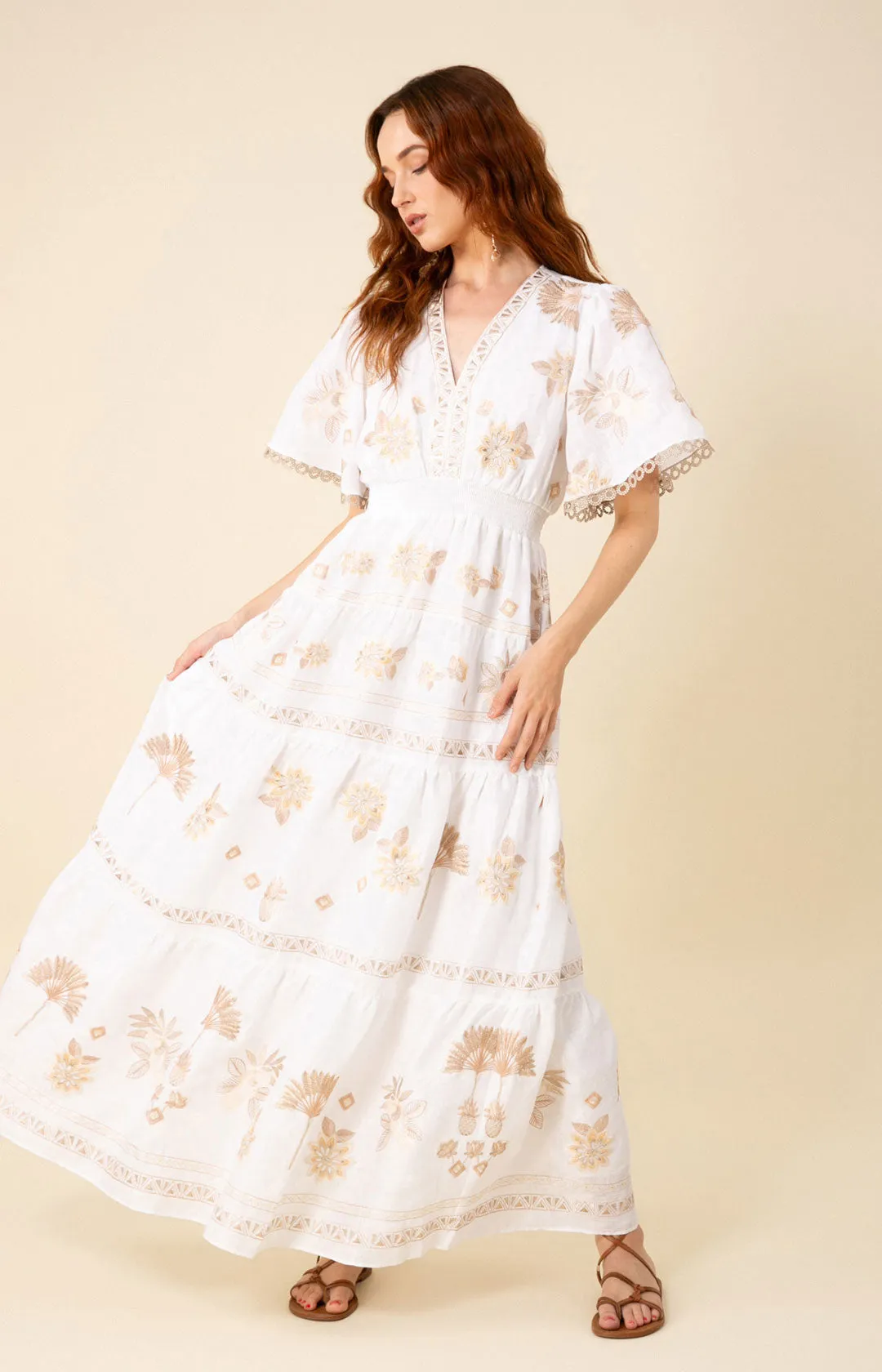 Journey Embroidered Maxi Dress