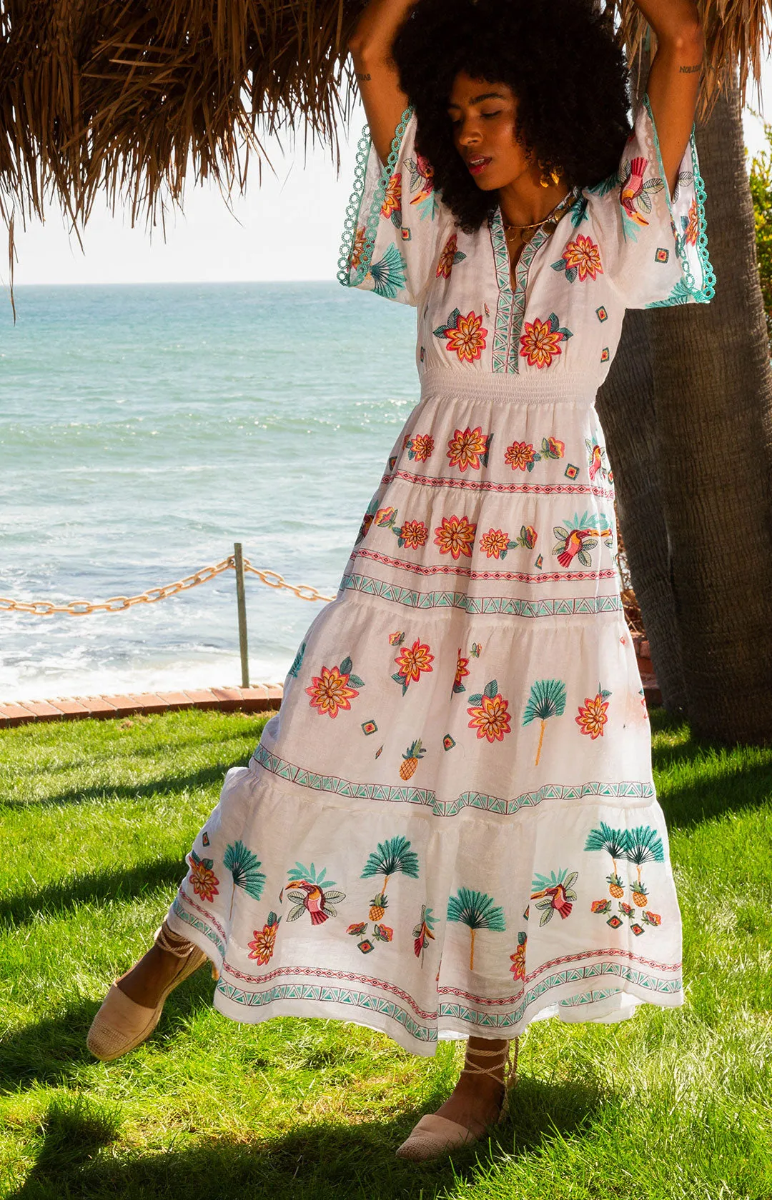 Journey Embroidered Maxi Dress