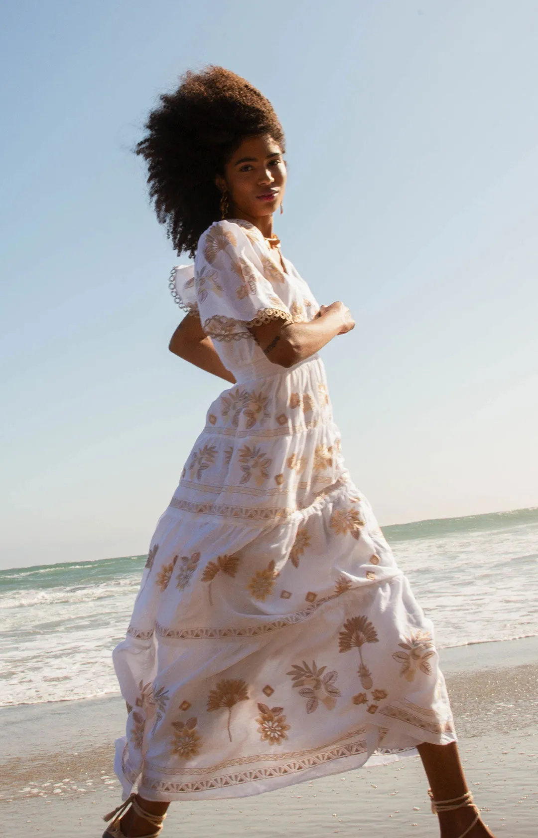Journey Embroidered Maxi Dress