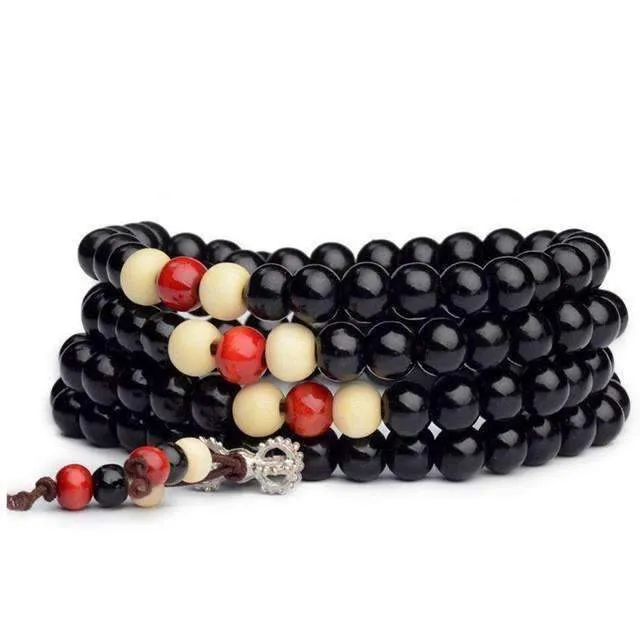 Natural Sandalwood Buddhist Wood Prayer Bracelet
