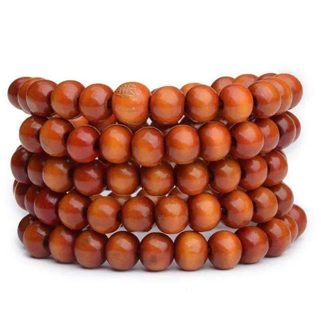 Natural Sandalwood Buddhist Wood Prayer Bracelet