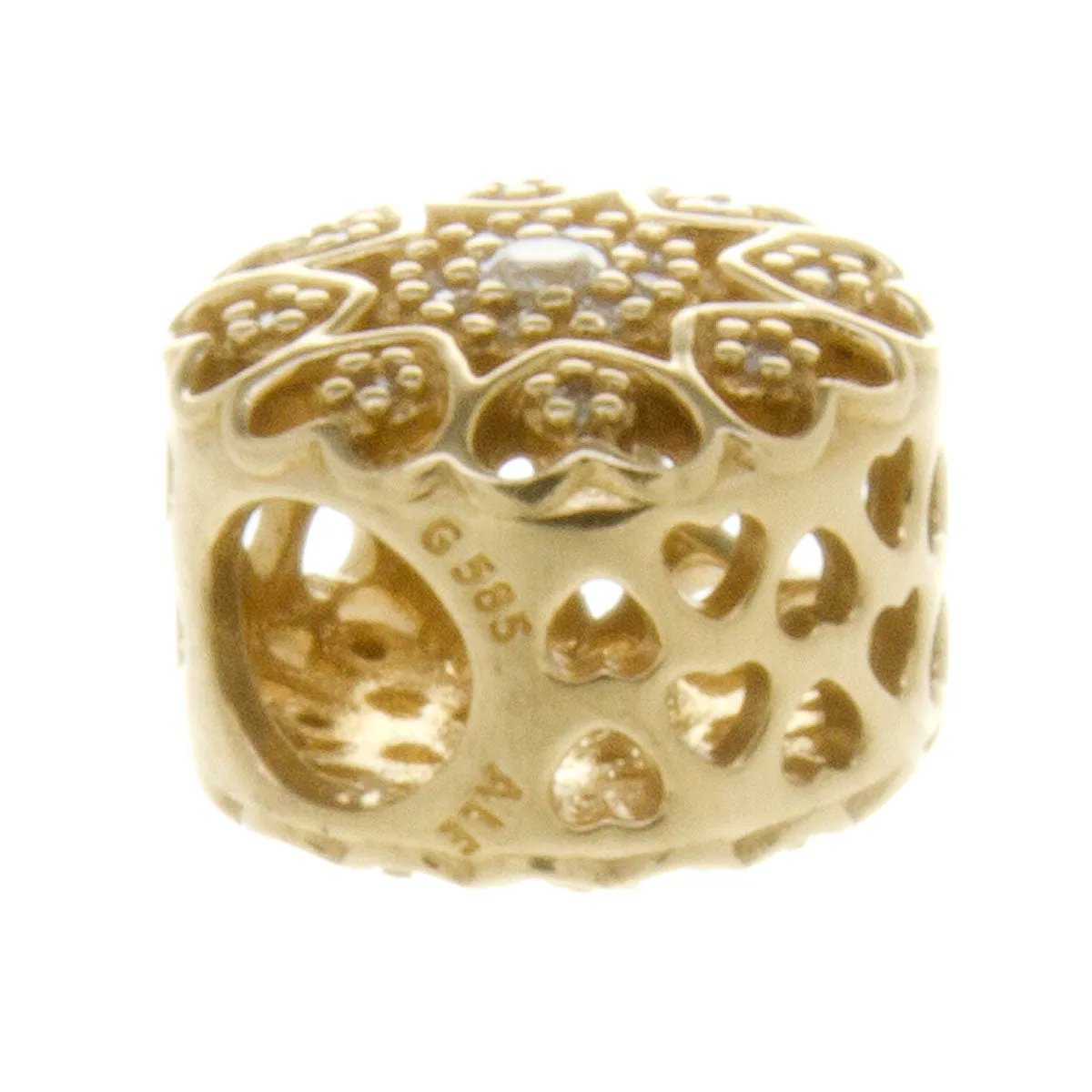 Pandora 14k Hearts of Gold Charm