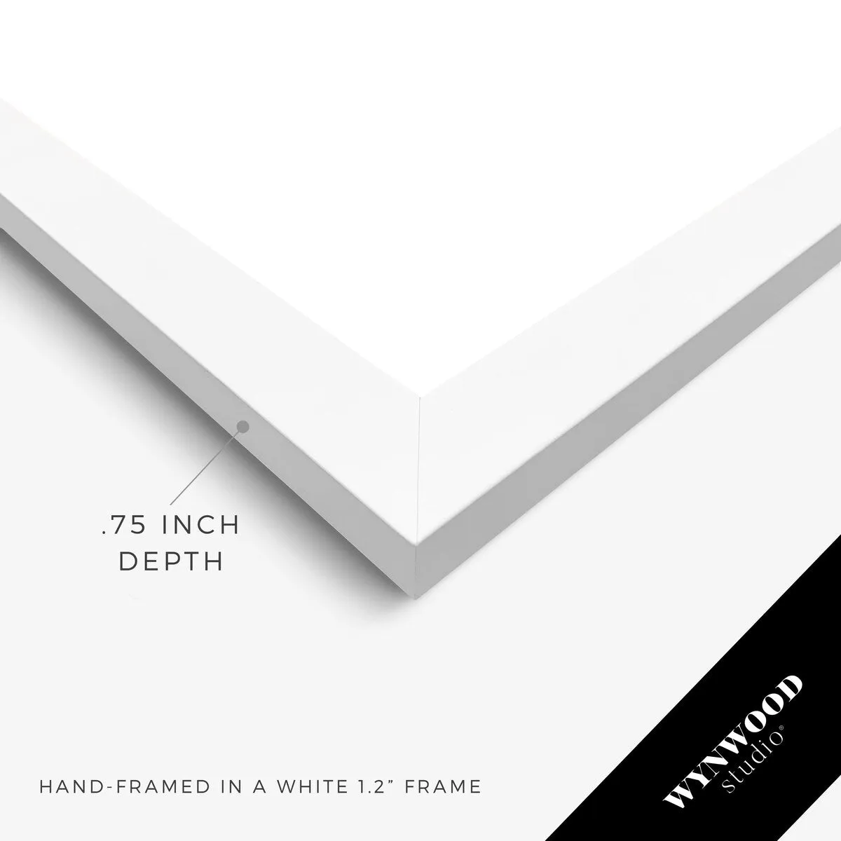 "Abstract Face II", Geometric Woman Face Modern & Contemporary White Framed Wall Art Print for Bedroom