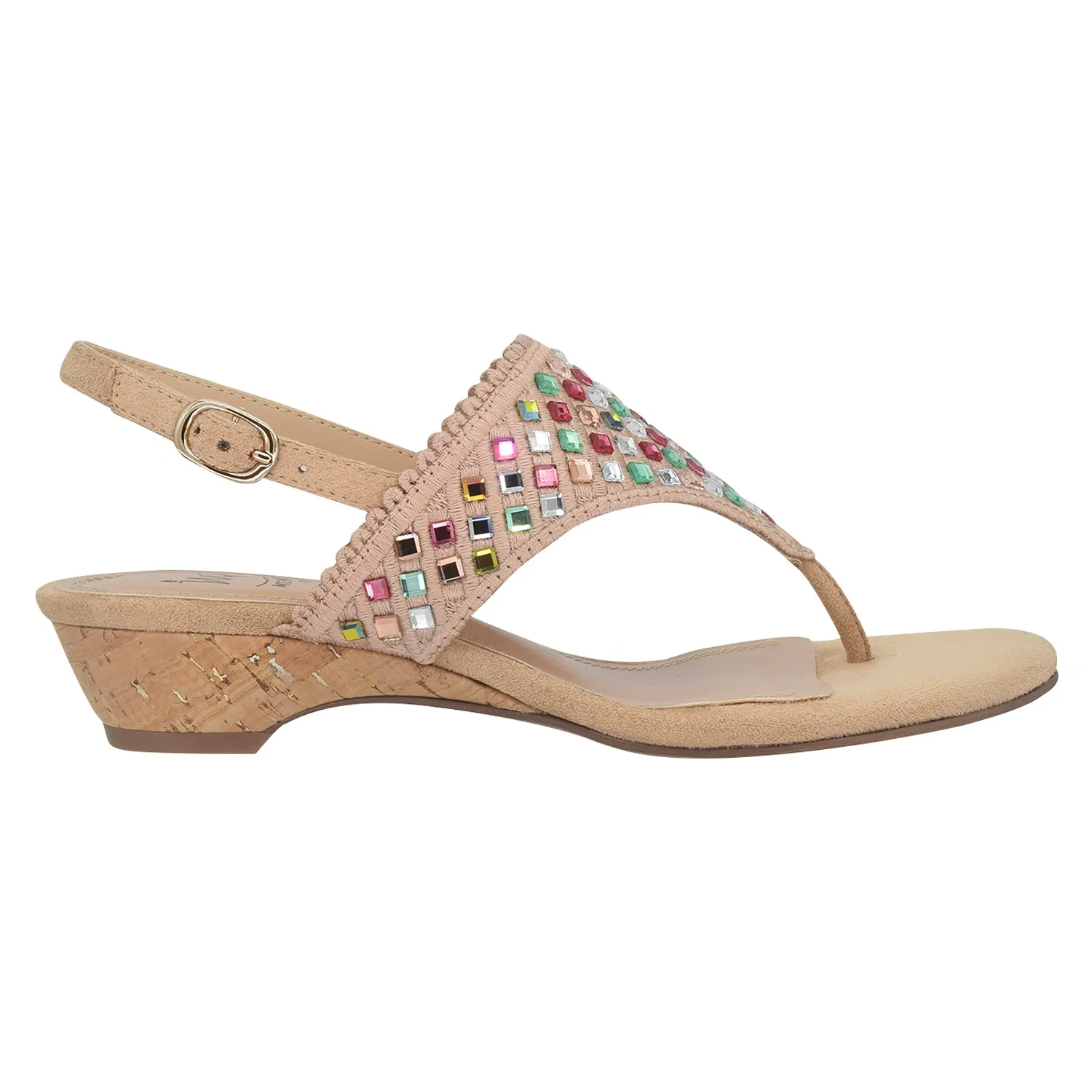 Roxee Thong Sandal with Memory Foam