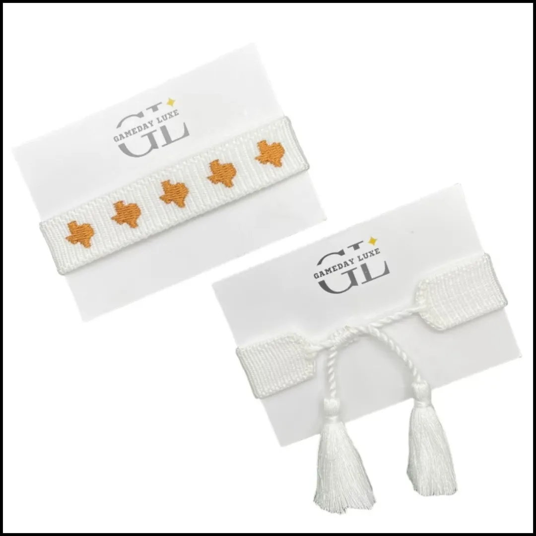 Texas Team Tassel Bracelet