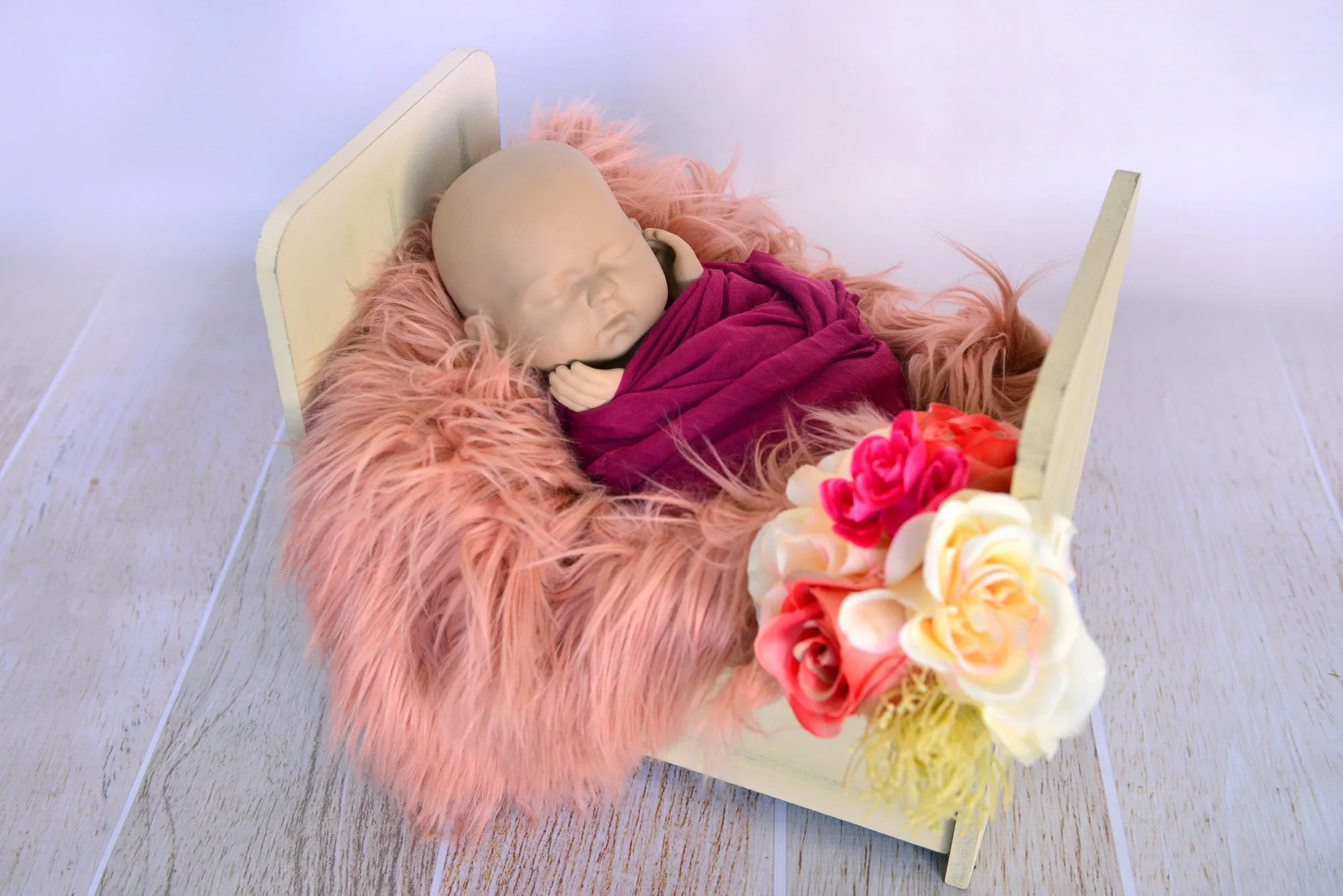 Vintage Crib - Straight - Natural
