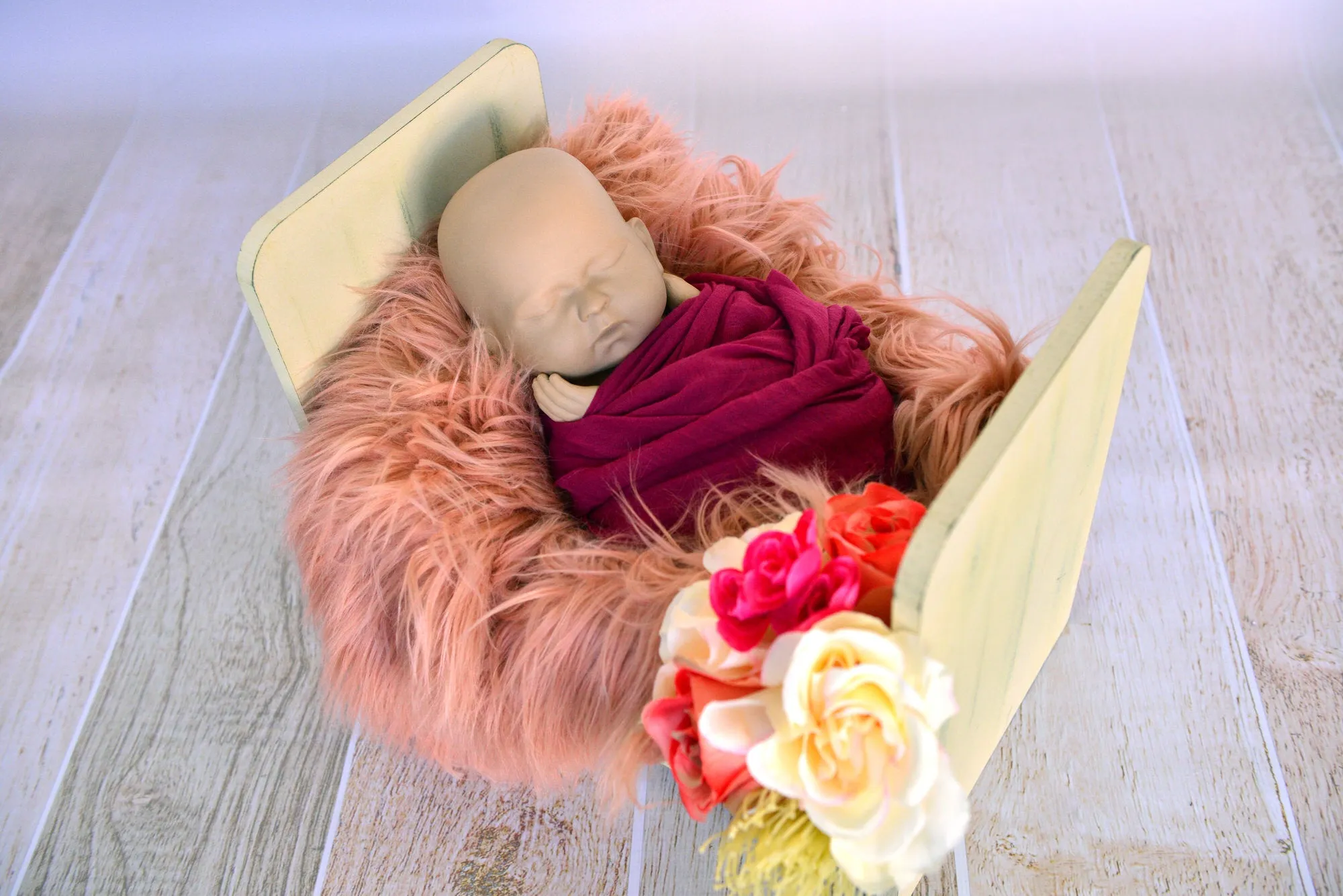 Vintage Crib - Straight - Natural